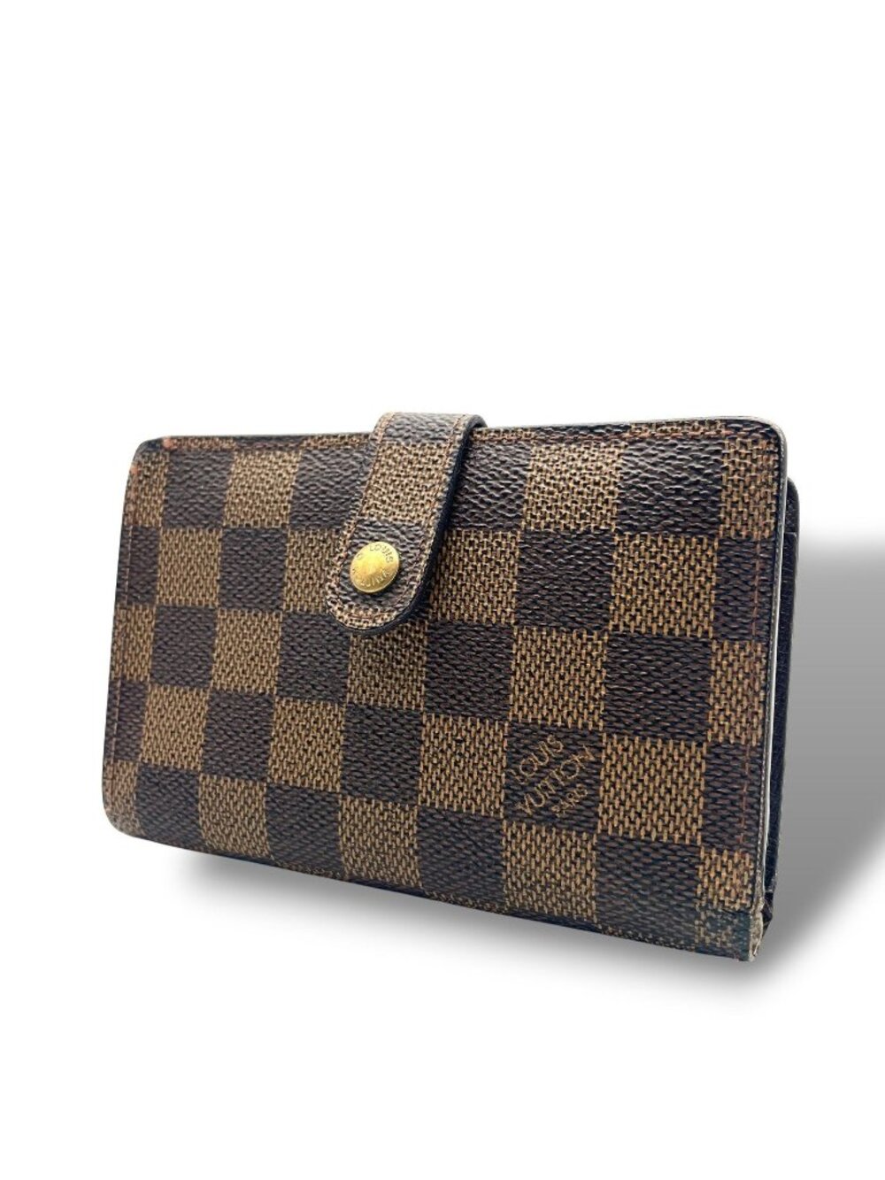 Louis Vuitton Porte Monnaie Billets Viennois Damier Ebene Bifold Wallet Kiss